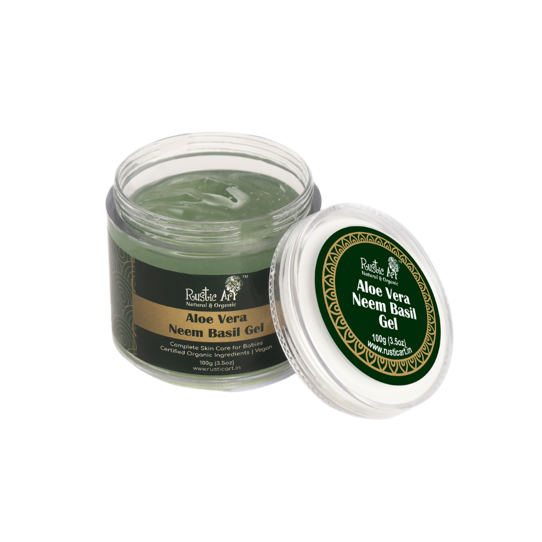 Aloe Vera Neem Basil Gel 100gm www.anythingvegan .au