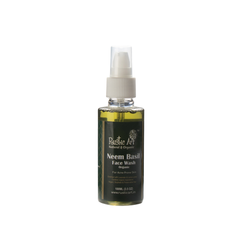 Organic Neem Basil Face Wash www.anythingvegan .au