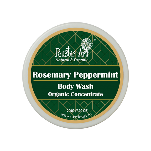 Rosemary Peppermint Body Wash Concentrate (200gm) | Organic, Vegan