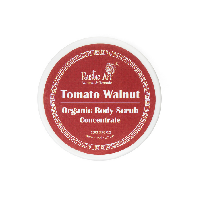 Tomato Walnut Body Scrub Concentrate (200gm) | Organic, Vegan